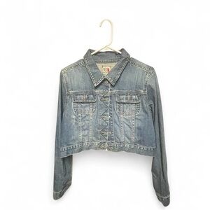 Y2K Cropped Old Navy Women's Light Blue Jean Jacket